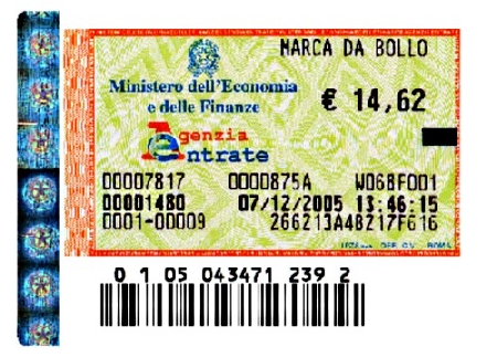 Aumento marche da bollo da 14,62 a 16,00 euro. Le modifiche, ...