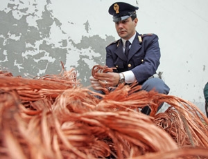 Sicurezza: Furti di rame.