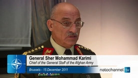 Afghan Army General optimistic about the future. General Sher...