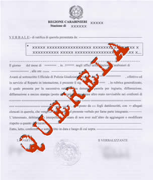 Il querelante citato come testimone non compare all'udien...