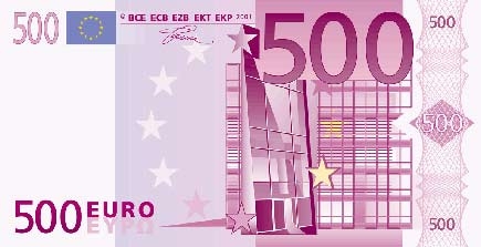 Attenzione all'uso delle banconote da 500 e da 200 Euro. Prov...